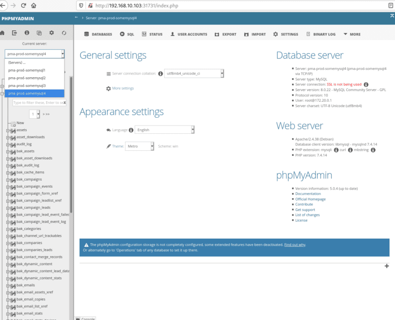 Connect remote mysql servers to local phpmyadmin via ssh tunnel(s ...