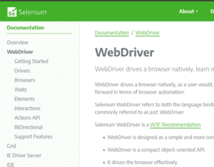 selenium web driver